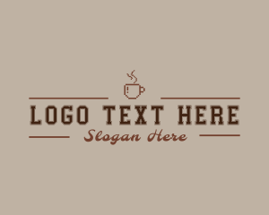 Brown Coffee Shop Logo