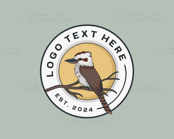 Kookaburra Bird Animal Logo