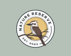 Kookaburra Bird Animal logo design