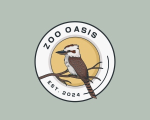 Kookaburra Bird Animal logo design