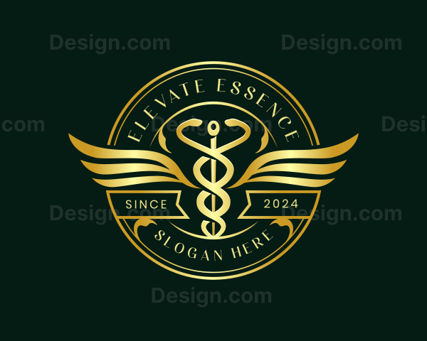 Caduceus Hospital Health Logo