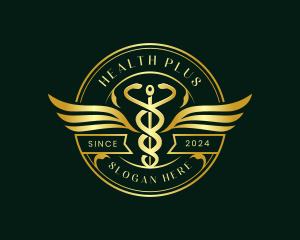 Caduceus Hospital Health logo design