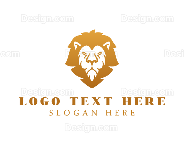 Premium Lion Wildlife Logo