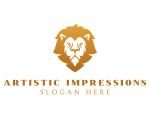 Premium Lion Wildlife logo design