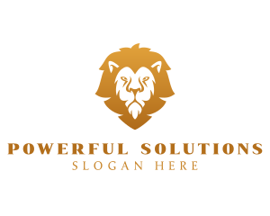 Premium Lion Wildlife logo design