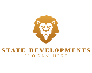 Premium Lion Wildlife logo design