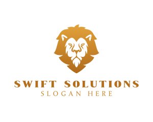 Premium Lion Wildlife logo design