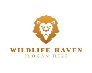 Premium Lion Wildlife logo