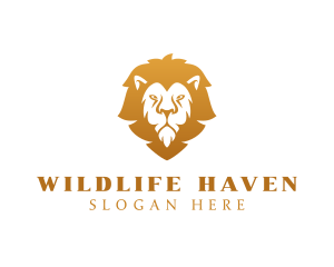 Premium Lion Wildlife logo design