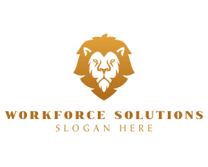 Premium Lion Wildlife logo design