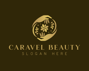 Hand Floral Beauty logo design