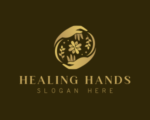 Hand Floral Beauty logo design