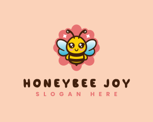 Cute Bee Honey  logo