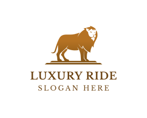 Luxury Jungle Lion logo design