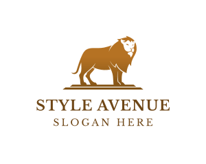 Luxury Jungle Lion logo design