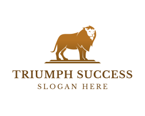 Luxury Jungle Lion logo design