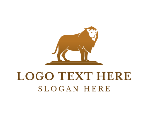 Lion - Luxury Jungle Lion logo design