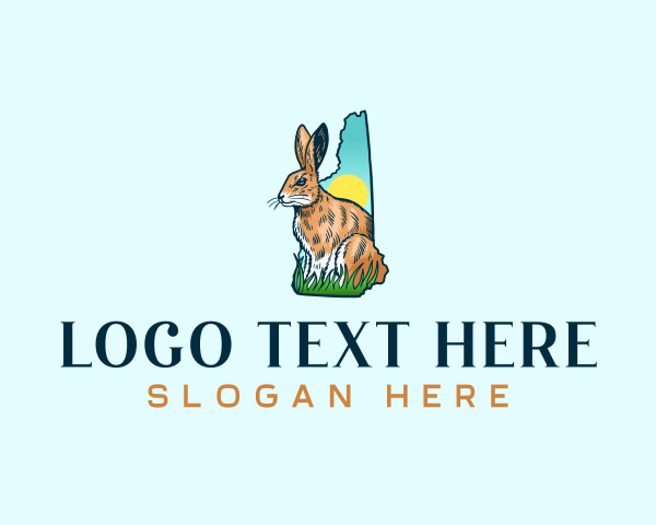 Eastern Cottontail Rabbit logo example 2