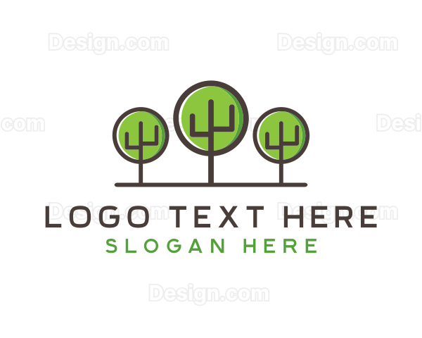 Nature Forest Trees Logo