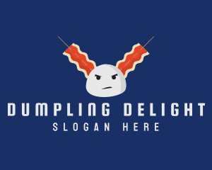 Angry Bacon Dumpling logo design