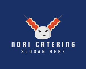 Angry Bacon Dumpling logo design