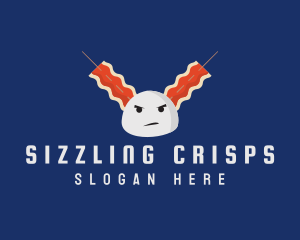 Angry Bacon Dumpling logo design