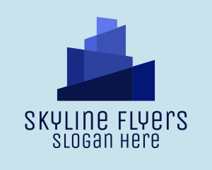 Blue City Skyline logo design