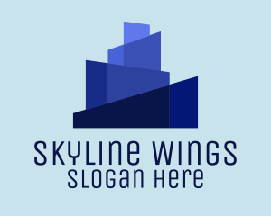 Blue City Skyline logo design