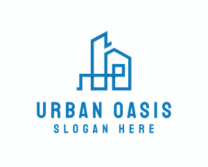 Real Estate Housing City  logo design