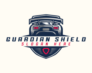 Shield Car Racing logo design