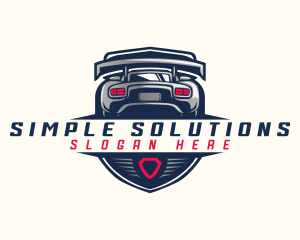 Shield Car Racing logo design