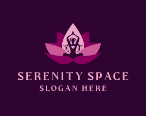 Woman Lotus Yoga logo