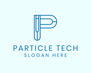 Tech Network Letter P logo design