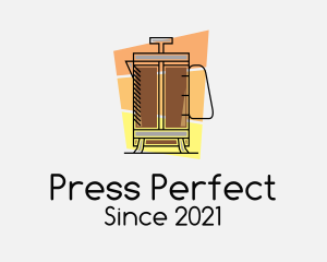 French Press Coffee  logo design