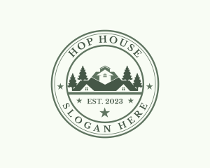 Residential House Roofing  logo design