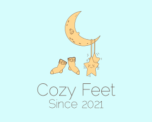 Infant Sleepwear Socks  logo design