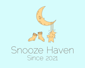 Infant Sleepwear Socks  logo design