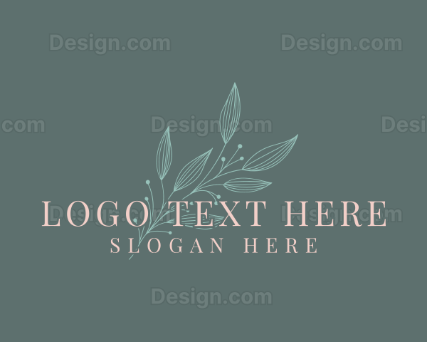 Elegant Feminine Leaf Logo