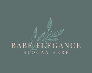 Elegant Feminine Leaf logo design