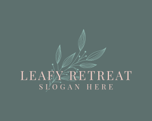 Elegant Feminine Leaf logo design