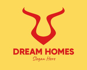 Simple Bull Horns logo