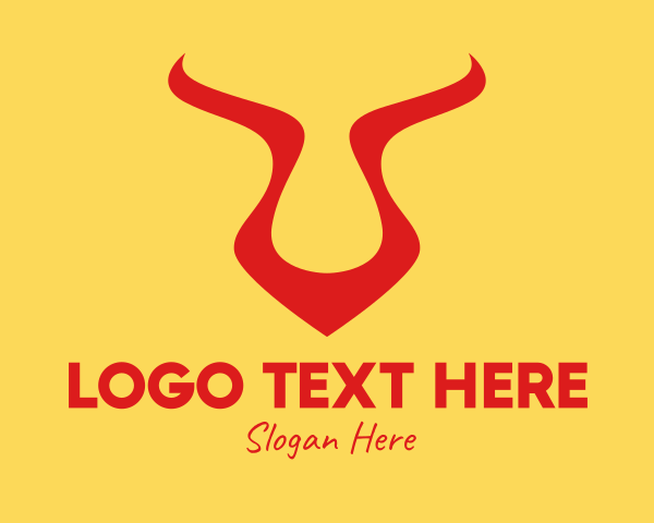 Deer Horns logo example 3