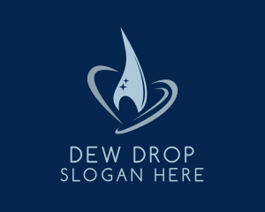 Purified Water Drop logo design