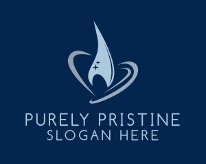 Purified Water Drop logo design