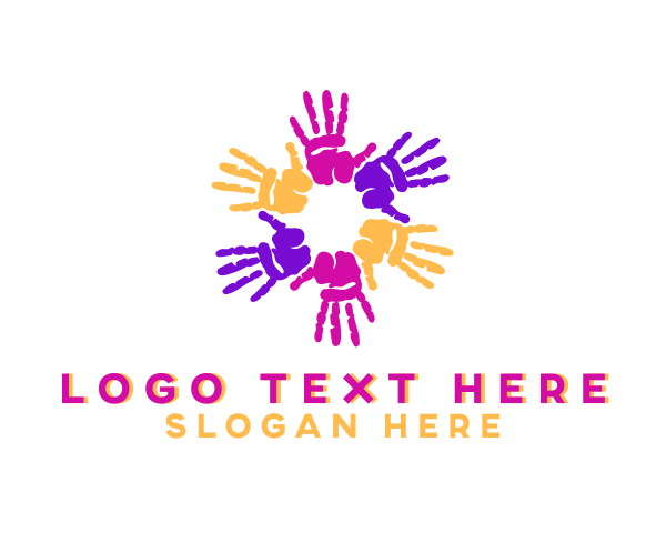 Hand logo example 1