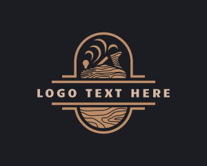 Wood Planer Carpentry Logo