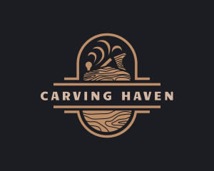 Wood Planer Carpentry logo design