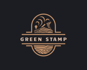 Wood Planer Carpentry logo design