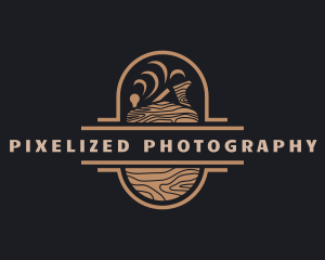 Wood Planer Carpentry logo design