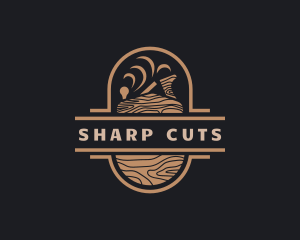 Wood Planer Carpentry logo design